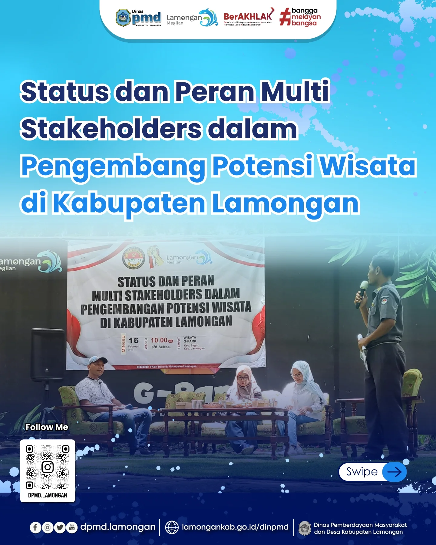STATUS DAN PERAN MULTI STAKEHOLDERS DALAM PENGEMBANG POTENSI WISATA DI KABUPATEN LAMONGAN