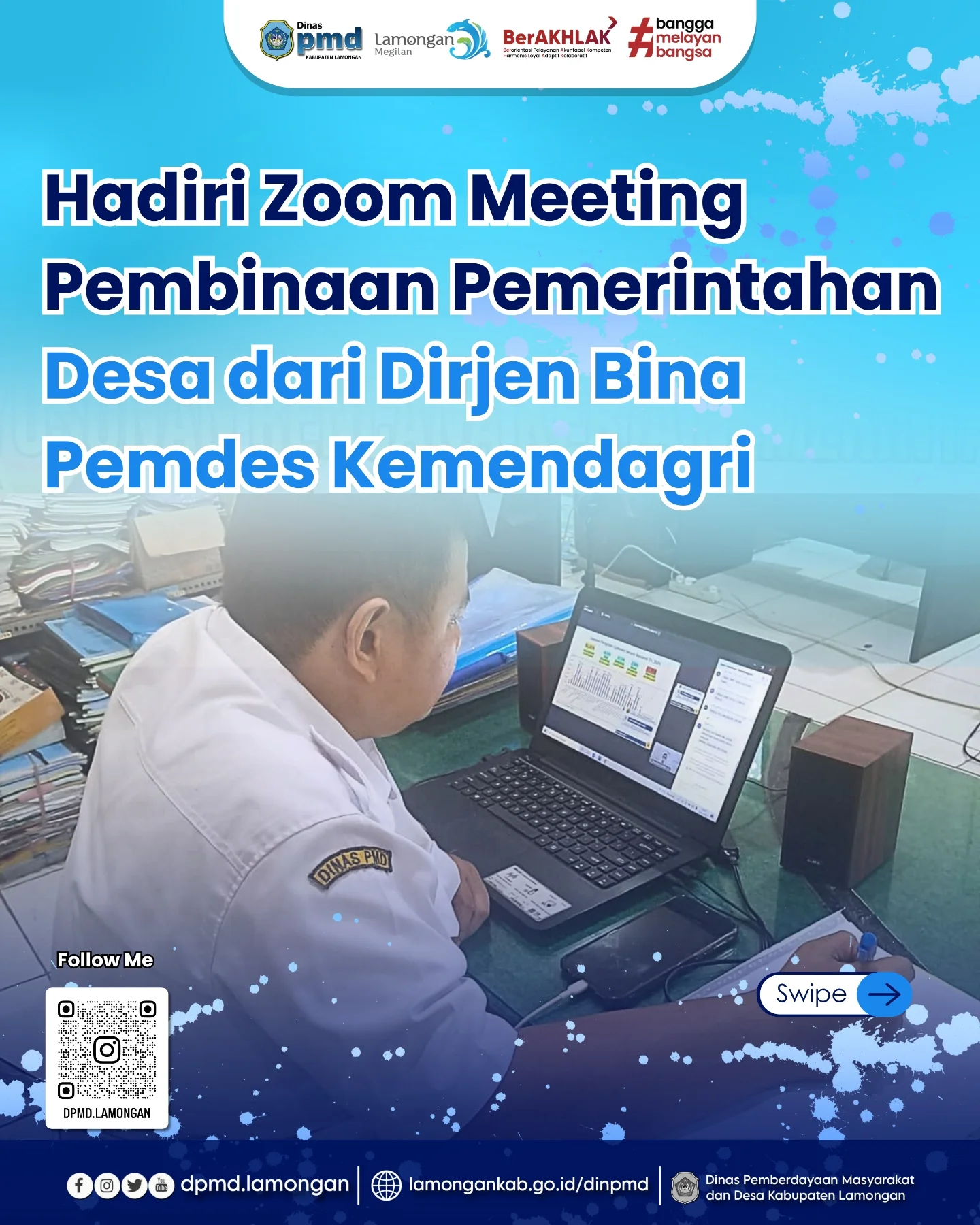 HADIRI ZOOM MEETING PEMBINAAN PEMERINTAHAN DESA DARI DIRJEN BINA PEMDES KEMENDAGRI