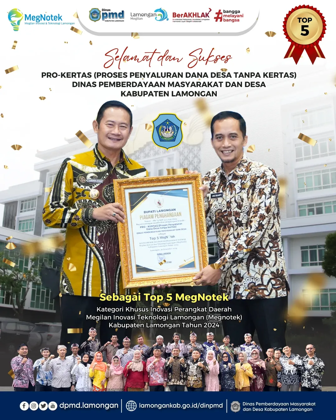 PRO-KERTAS (Proses Penyaluran Dana Desa Tanpa Kertas) Dinas Pemberdayaan Masyarakat dan Desa Kabupaten Lamongan