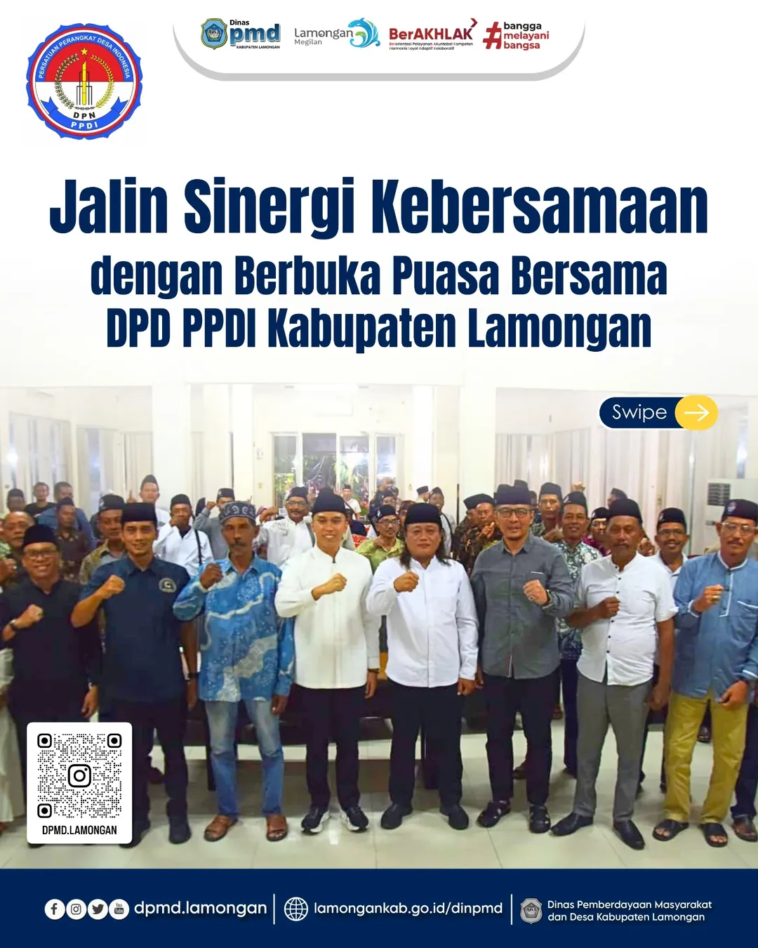 JALIN SINERGI KEBERSAMAAN DENGAN BERBUKA PUASA BERSAMA DPD PPDI KABUPATEN LAMONGAN