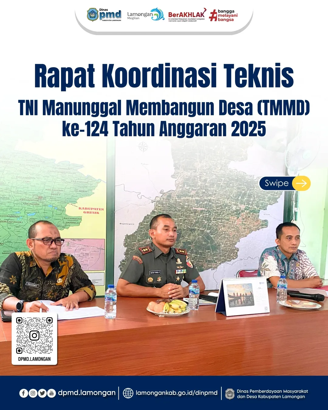 RAPAT KOORDINASI TEKNIS TNI MANUNGGAL MEMBANGUN DESA (TMMD) KE-124 TA. 2025