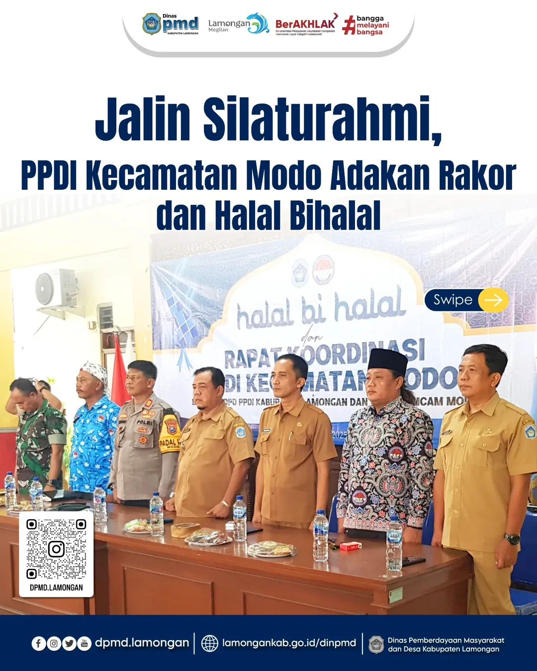 JALIN SILATURAHMI, PPDI KECAMATAN MODO ADAKAN RAKOR DAN HALAL BI HALAL