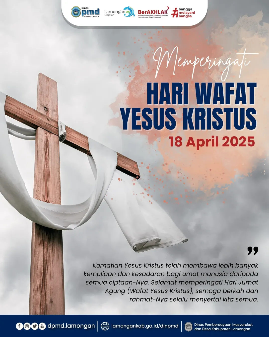 SELAMAT MEMPERINGATI HARI JUMAT AGUNG (WAFAT YESUS KRISTUS) - 18 APRIL 2025