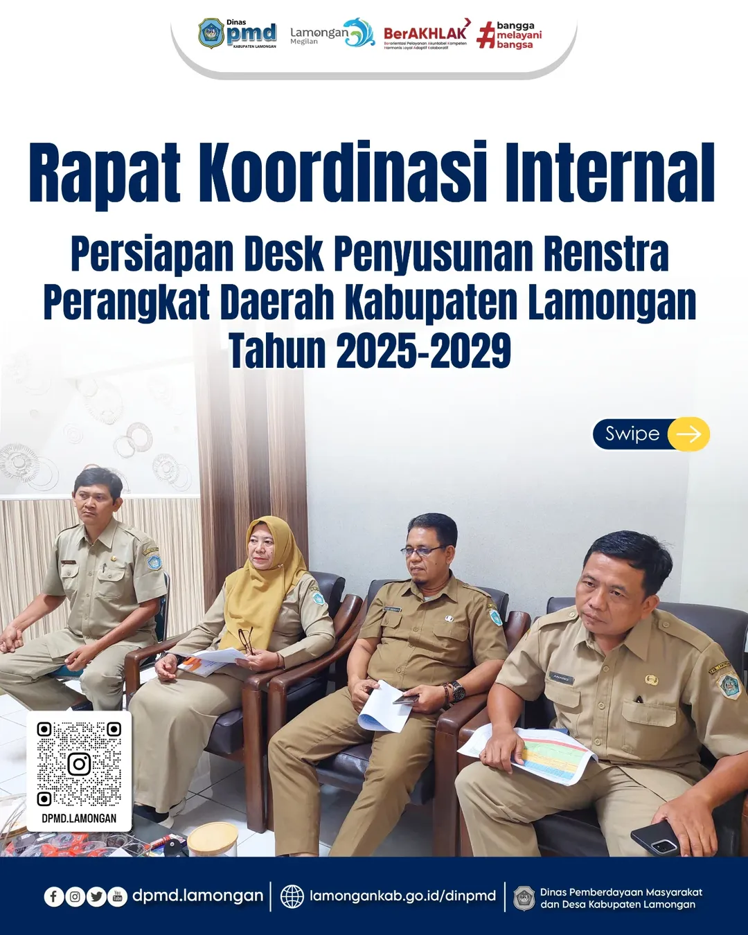 RAPAT KOORDINASI INTERNAL PERSIAPAN DESK PENYUSUNAN RENSTRA PERANGKAT DAERAH KABUPATEN LAMONGAN TAHUN 2025-2029