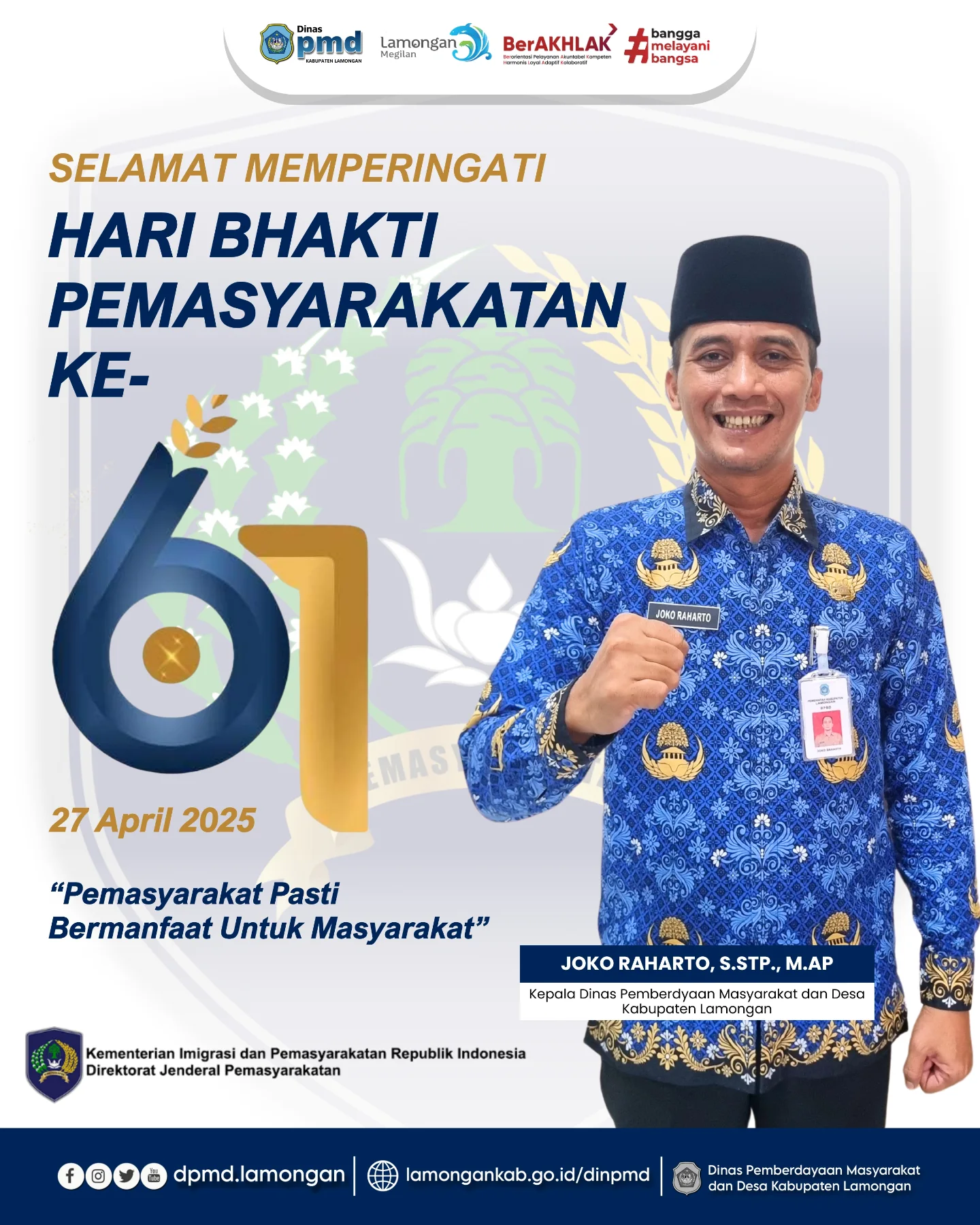 SELAMAT HARI BHAKTI PEMASYARAKATAN KE-61