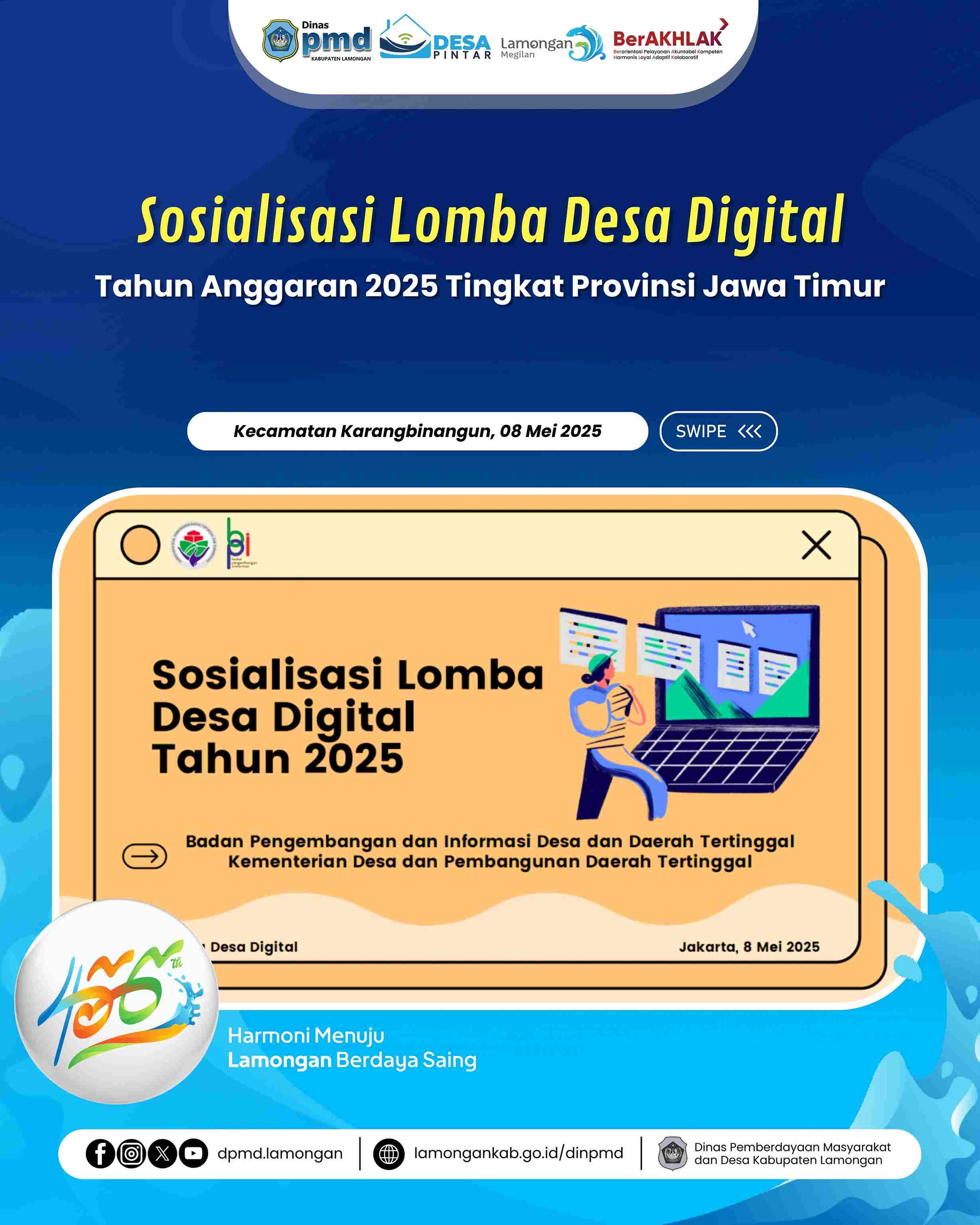 SOSIALISASI LOMBA DESA DIGITAL TAHUN ANGGARAN 2025 TINGKAT PROVINSI JAWA TIMUR
