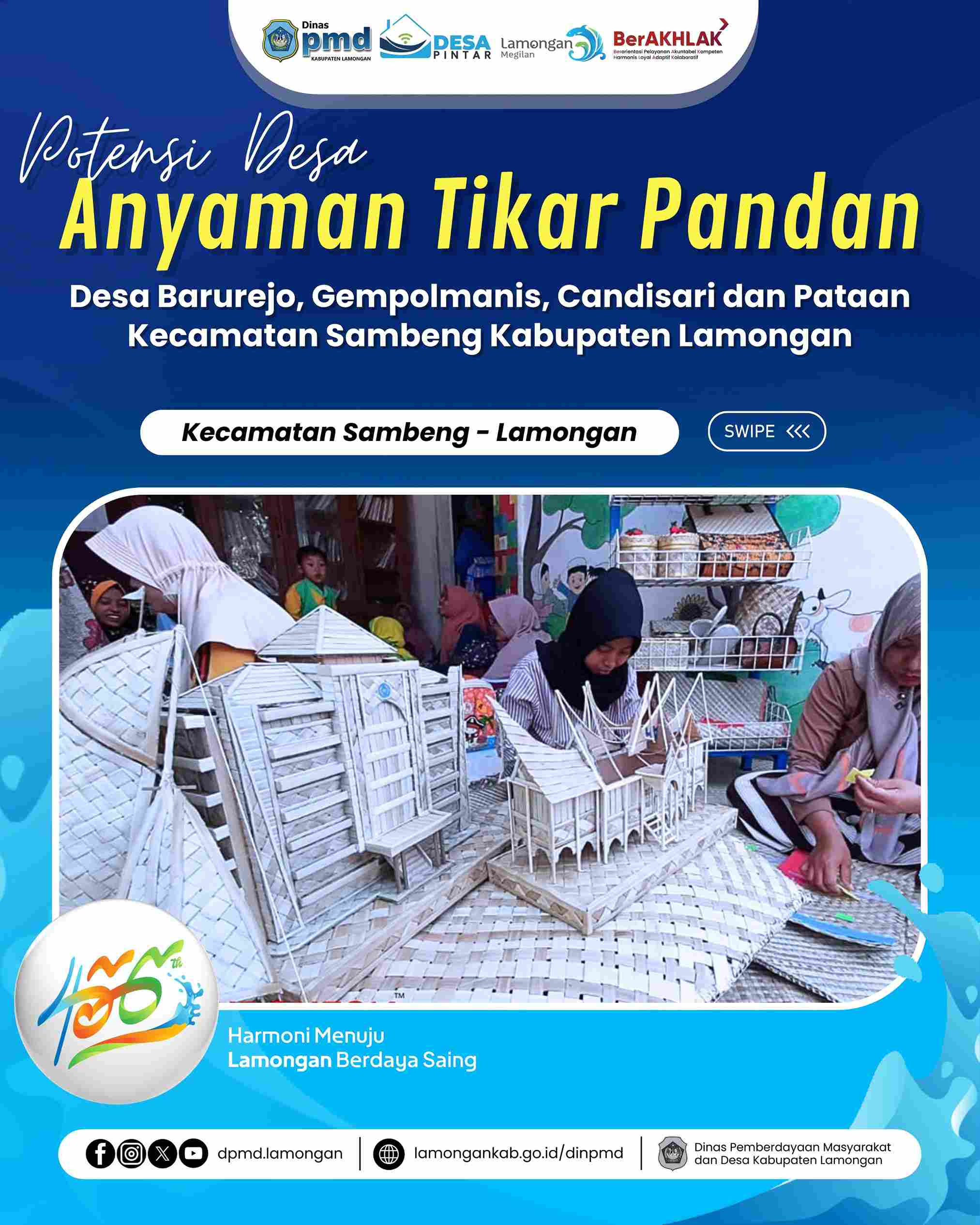 ANYAMAN TIKAR PANDAN SAMBENG