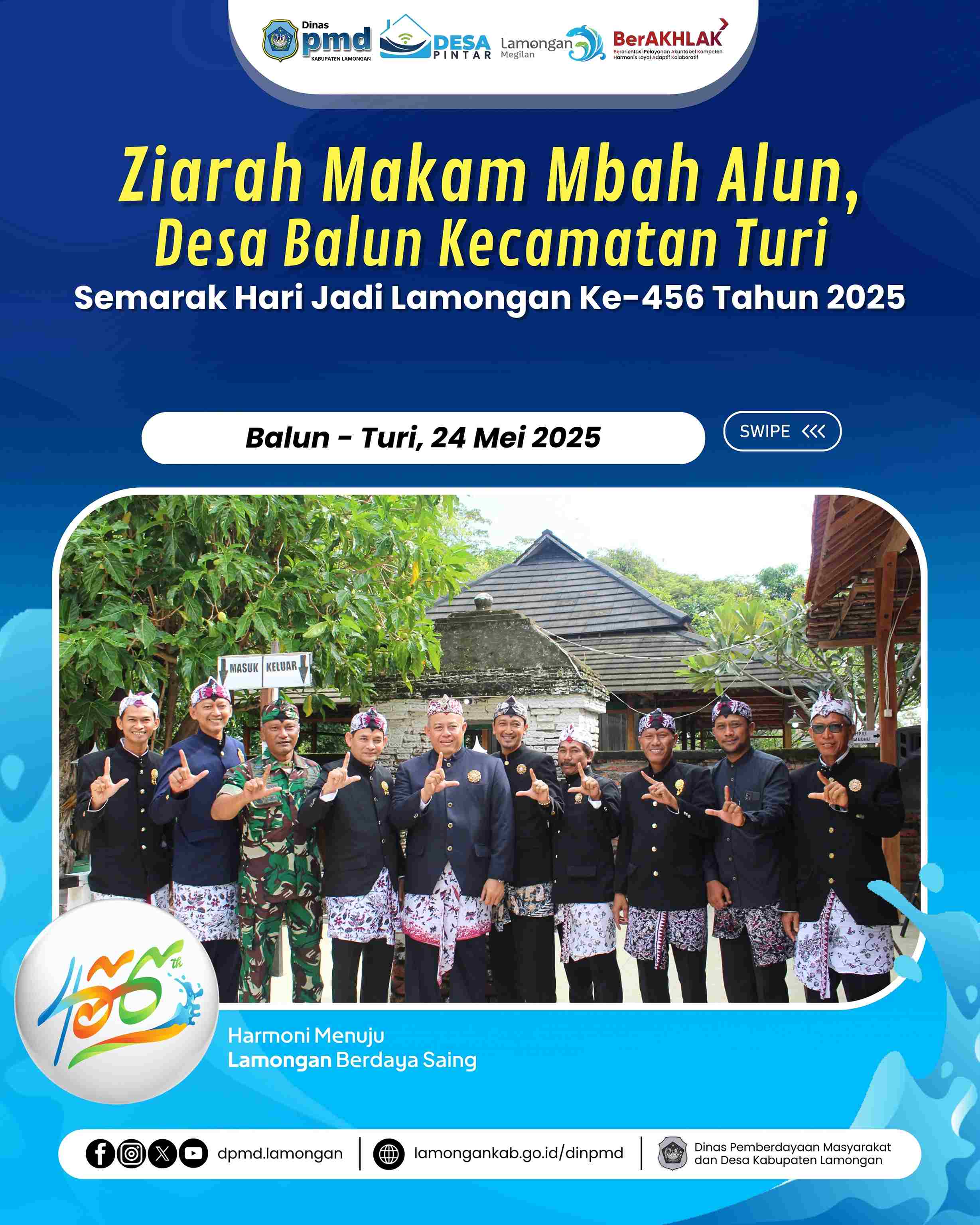 ZIARAH MAKAM MBAH ALUN, DESA BALUN KECAMATAN TURI - SEMARAK HARI JADI LAMONGAN KE-456 TAHUN 2025