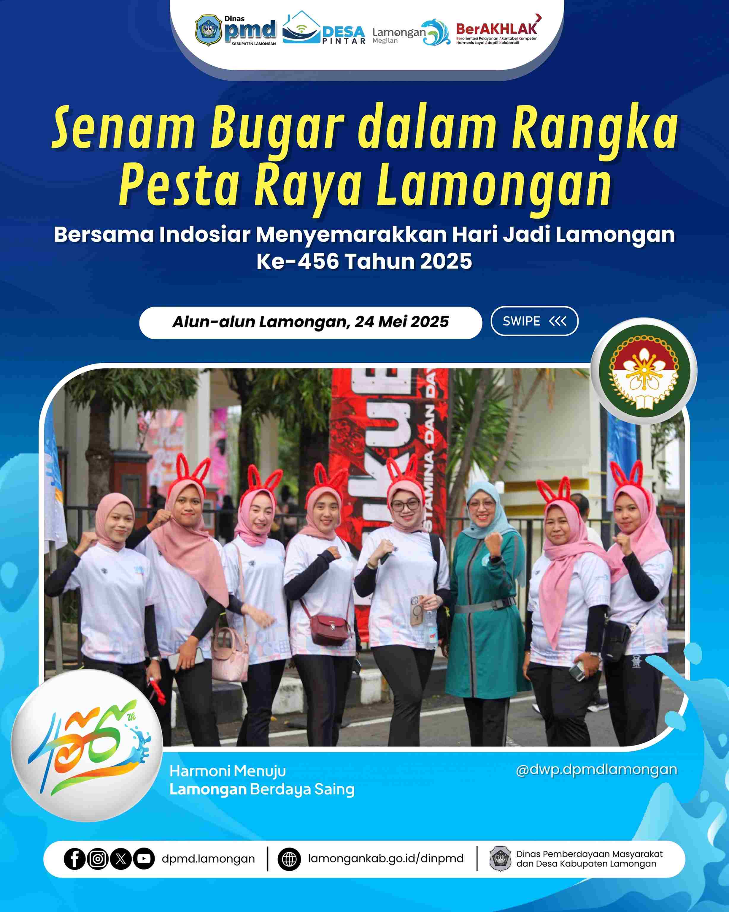 SENAM BUGAR DALAM RANGKA PESTA RAYA LAMONGAN BERSAMA INDOSIAR MENYEMARAKKAN HARI JADI LAMONGAN KE-456 TAHUN 2025