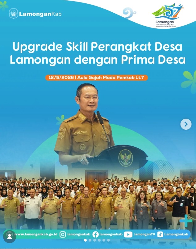 Foto: UPGRADE SKILL PERANGKAT DESA LAMONGAN DENGAN PRIIMA DESA