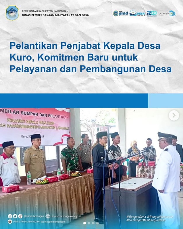 Foto: PELANTIKAN PENJABAT KEPALA DESA KURO, KOMITMEN BARU UNTUK PELAYANAN DAN PEMBANGUNAN DESA