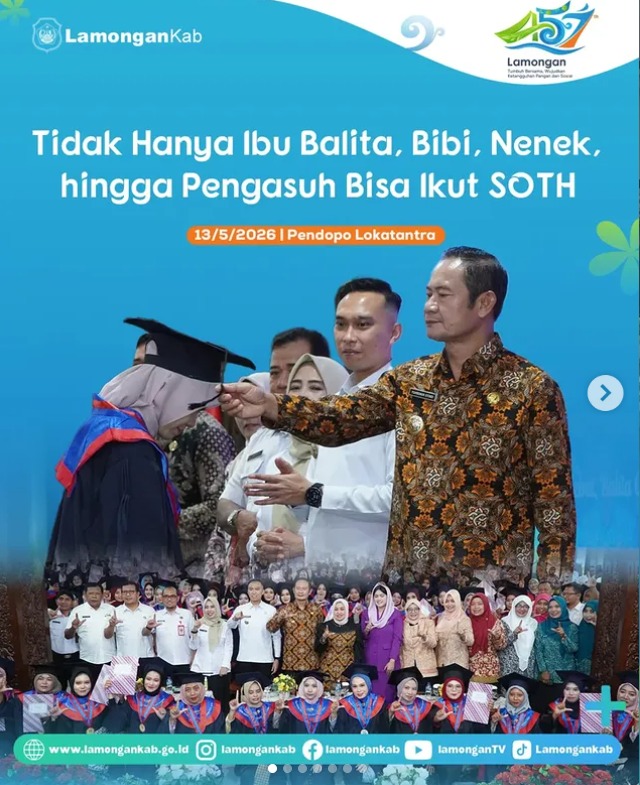 Foto: TIDAK HANYA IBU BALITA, BIBI, NENEK, HINGGA PENGASUH BISA IKUT SOTH