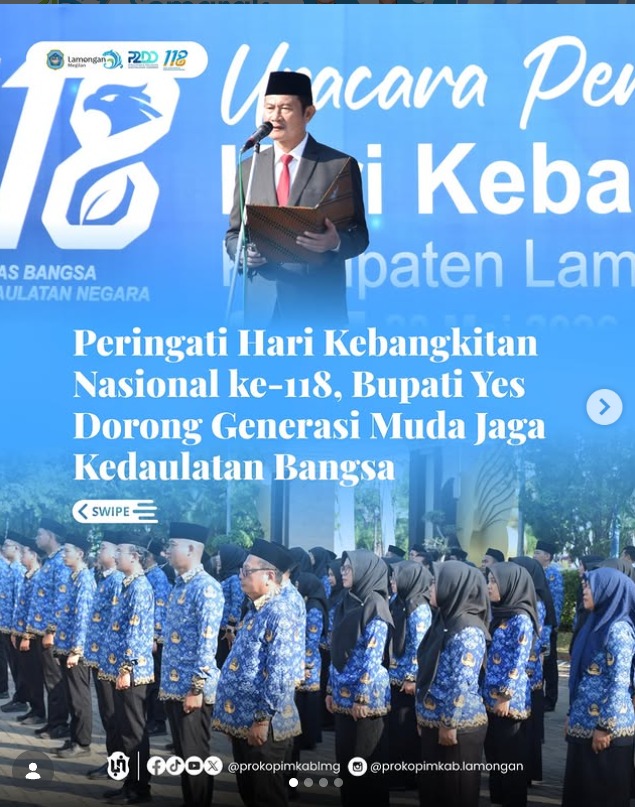 Foto: PERINGATI HARI KEBANGKITAN NASIONAL KE-118, BUPATI YES DORONG GENERASI MUDA JAGA KEDAULATAN BANGSA