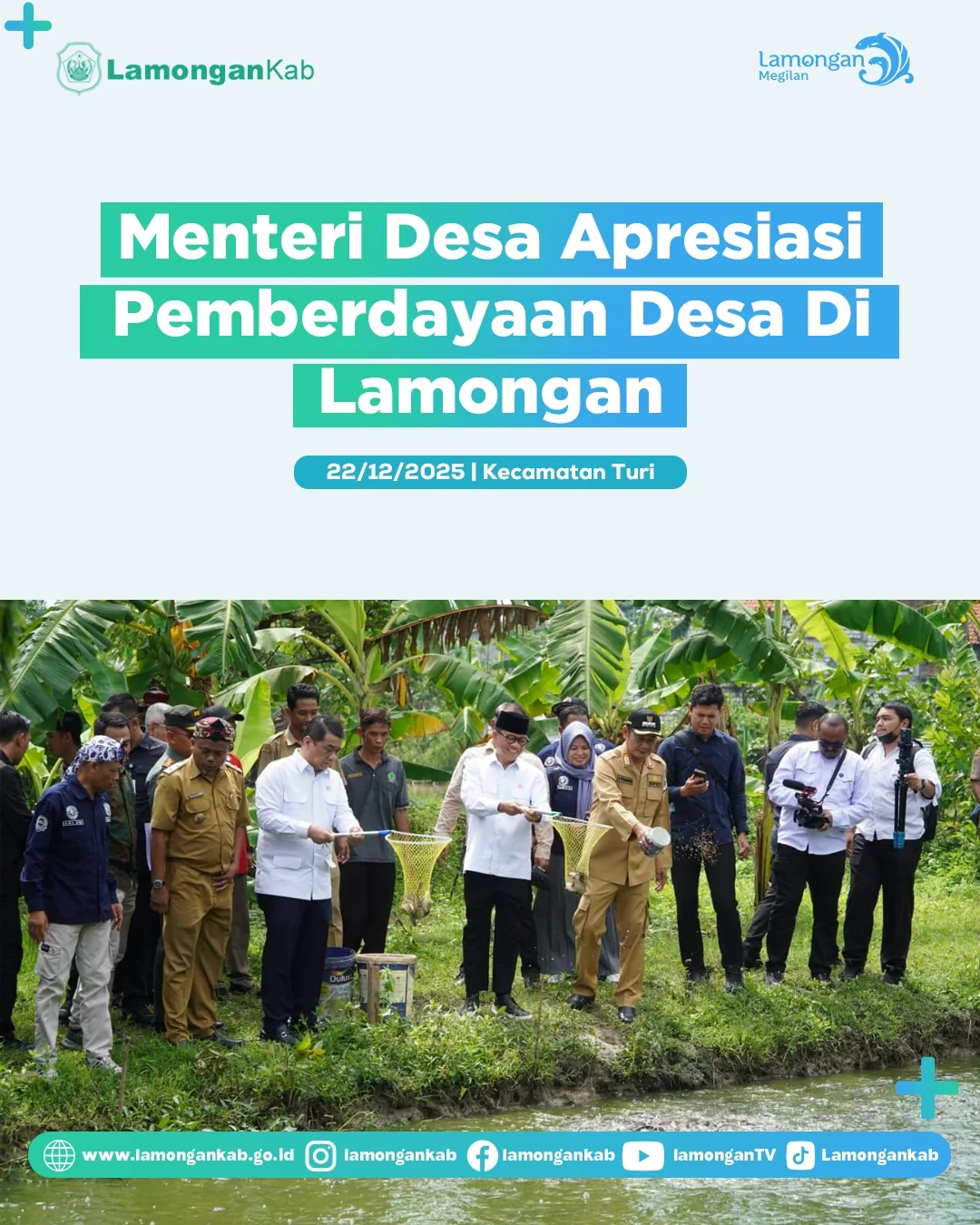 Foto: MENTERI DESA APRESIASI PEMBERDAYAAN DESA DI LAMONGAN