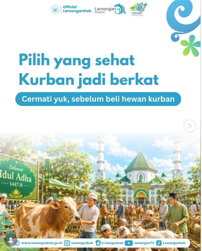 Foto: Idul Adha makin dekat, #wargalamongan sudah siap memilih hewan kurban terbaik?
