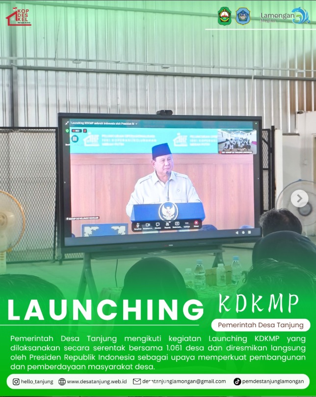 Foto: LAUNCHING KDKMP PEMERINTAH DESA TANJUNG LAMONGAN
