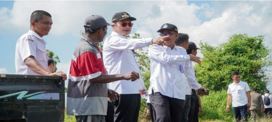 Foto: Sidak Pompanisasi Lamongan: Lawan El Nino, 53 Ribu Ha Sawah Diselamatkan
