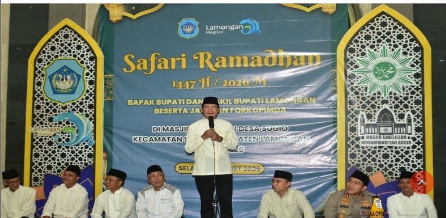 Foto: Bupati Yuhronur Efendi Tegaskan Pembangunan Lamongan Utuh, Infrastruktur dan SDM Sama-Sama Digenjot