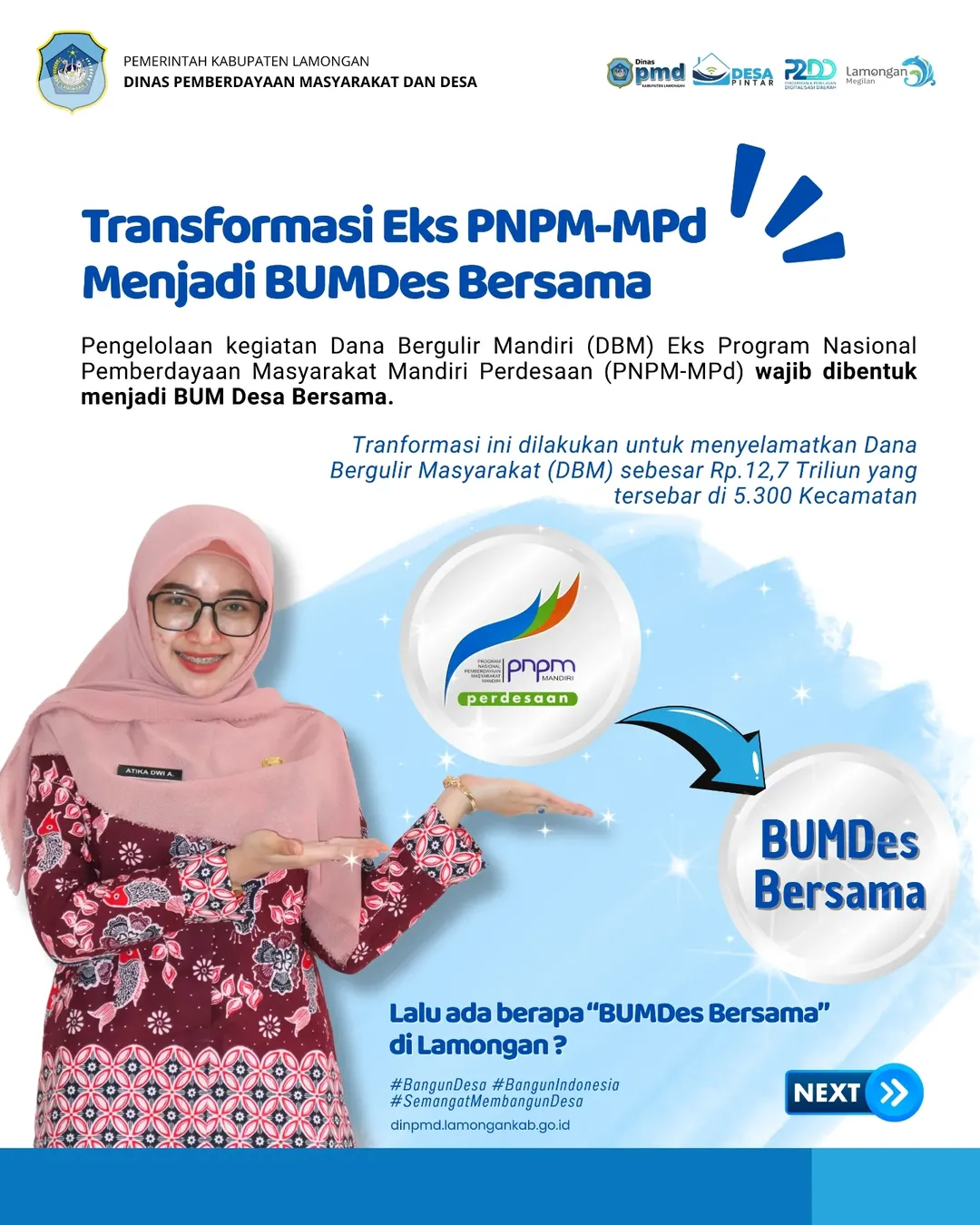 Foto: TRANSFROMASI EKS PNPM-MPD MENJADI BUM DESA BERSAMA