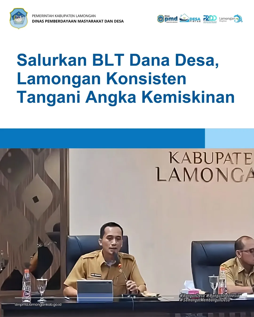 Foto: SALURKAN BLT DANA DESA, LAMONGAN KONSISTEN TANGANI ANGKA KEMISKINAN