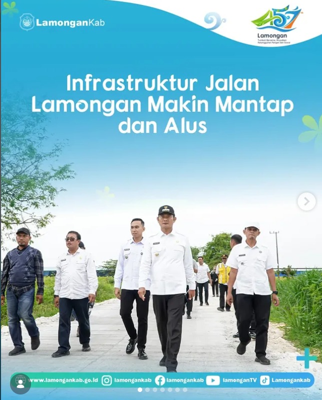 Foto: INFRASTRUKTUR JALAN LAMONGAN MAKIN MANTAP DAN ALUS