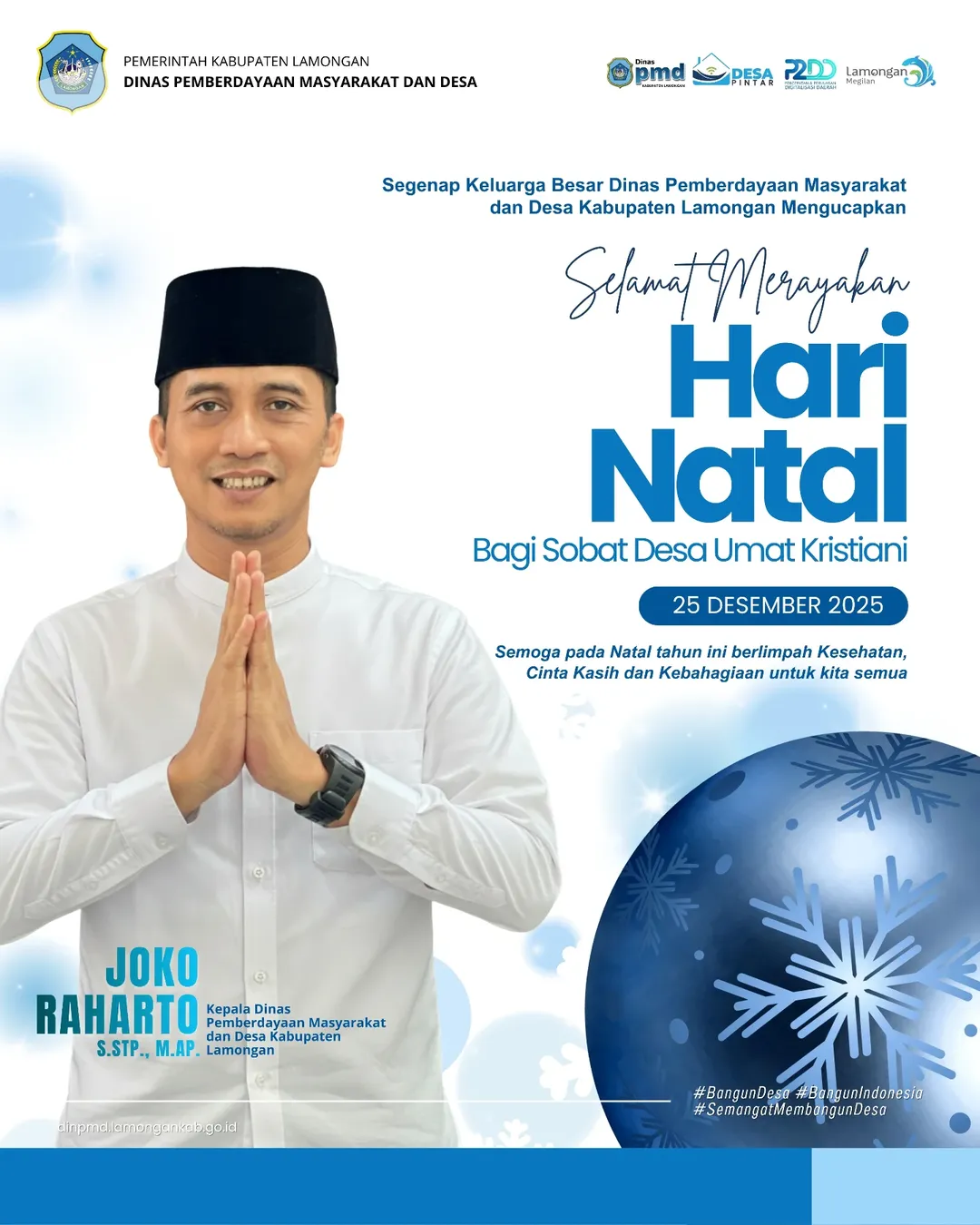 Foto: SELAMAT HARI NATAL BAGI SOBAT DESA UMAT KRISTIANI 25 DESEMBER 2025