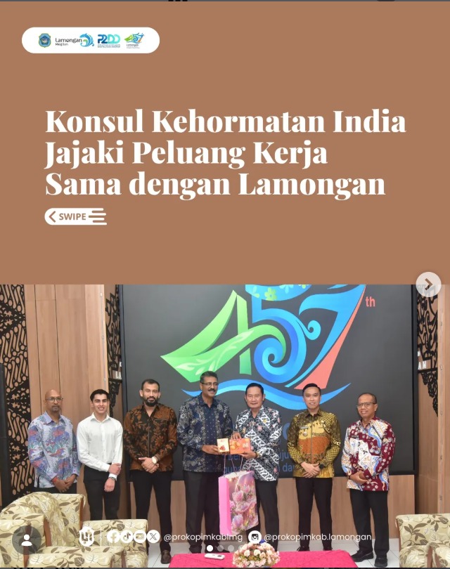 Foto: Konsul Kehormatan India Jajaki Peluang Kerja Sama dengan Lamongan