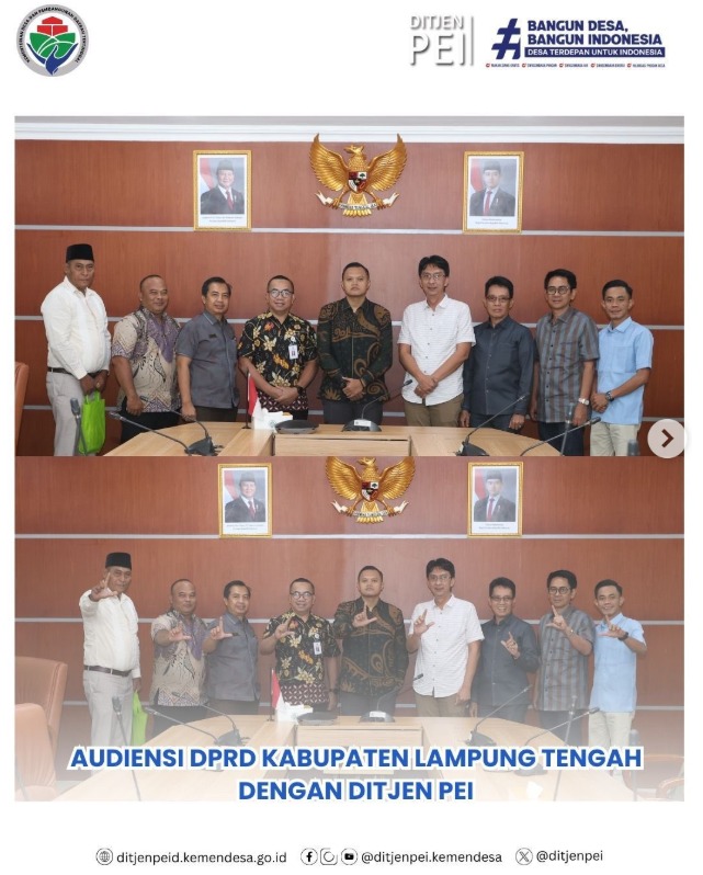 Foto: AUDIENSI DPRD KABUPATEN LAMPUNG TENGAH DENGAN DITJEN PEI