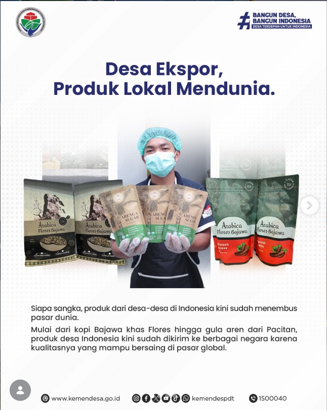 Foto: DESA EKSPOR, PRODUK LOKAL MENDUNIA