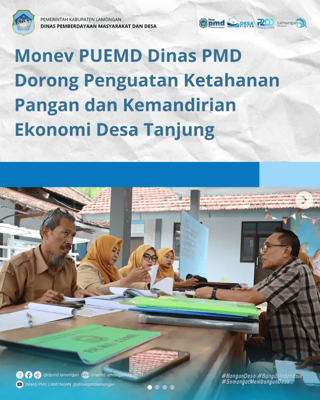 Foto: MONEV PUEMD DINAS PMD DORONG PENGUATAN KETAHANAN PANGAN DAN KEMANDIRIAN EKONOMI DESA TANJUNG