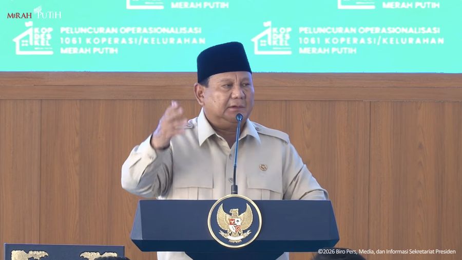 Foto: Prabowo Resmikan 1061 KDMP di jawa Timur