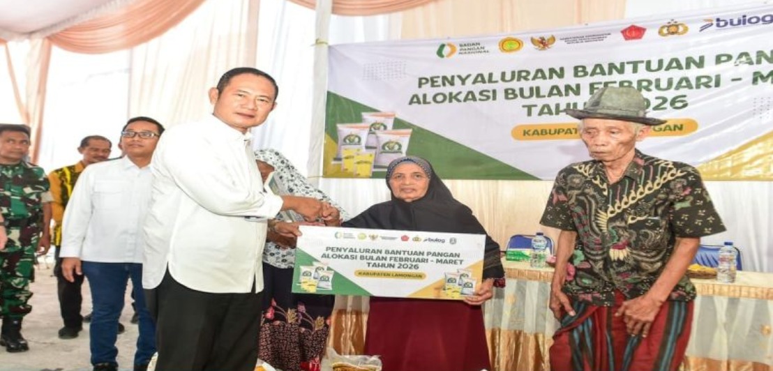 Foto: LAMONGAN SALURKAN BANTUAN PANGAN, DATA PENERIMA KINI DIPERKETAT