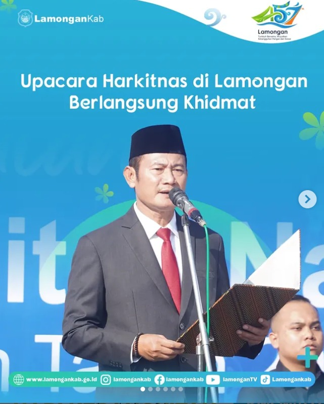 Foto: UPACARA HARKITNAS DI LAMONGAN BERLANGSUNG KHIDMAT