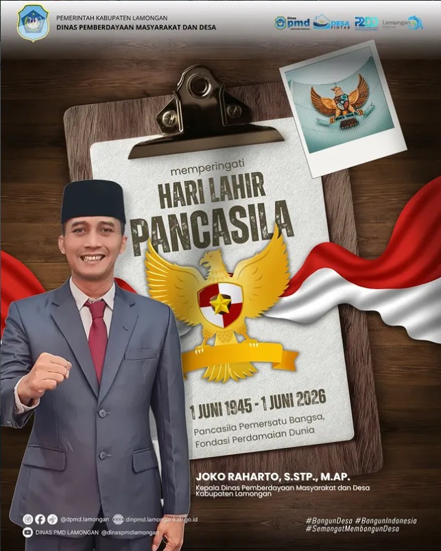 SELAMAT MEMEPERINGATI HARI LAHIR PANCASILA 1 JUNI 2026
