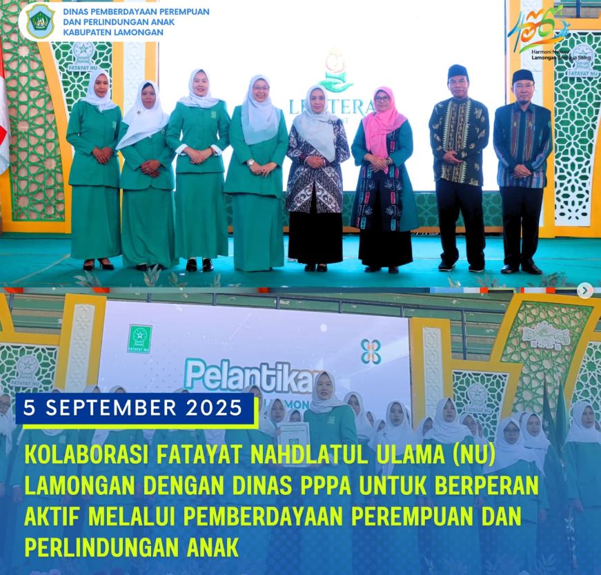 Foto: Dihadiri Bupati, Fatayat NU Lamongan Resmi Dilantik: Luncurkan Program Kolaboratif "Lentera Fatayat" Bersama DP3A