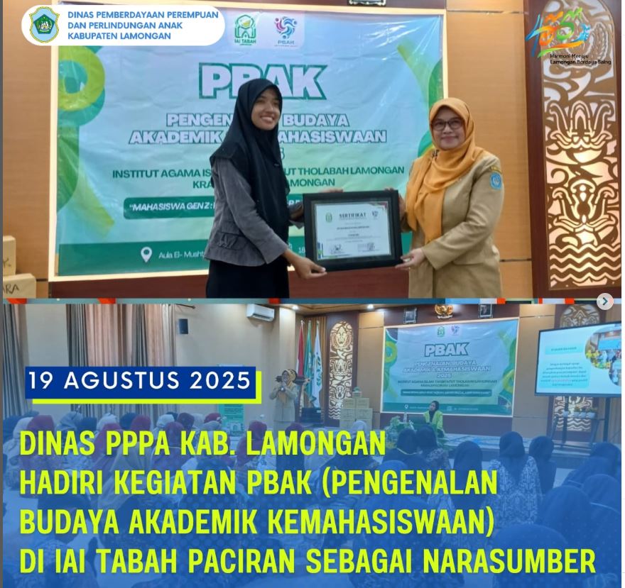 Foto: DPPPA hadir sebagai salah satu pemateri dalam rangkaian kegiatan PBAK mahasiswa baru.