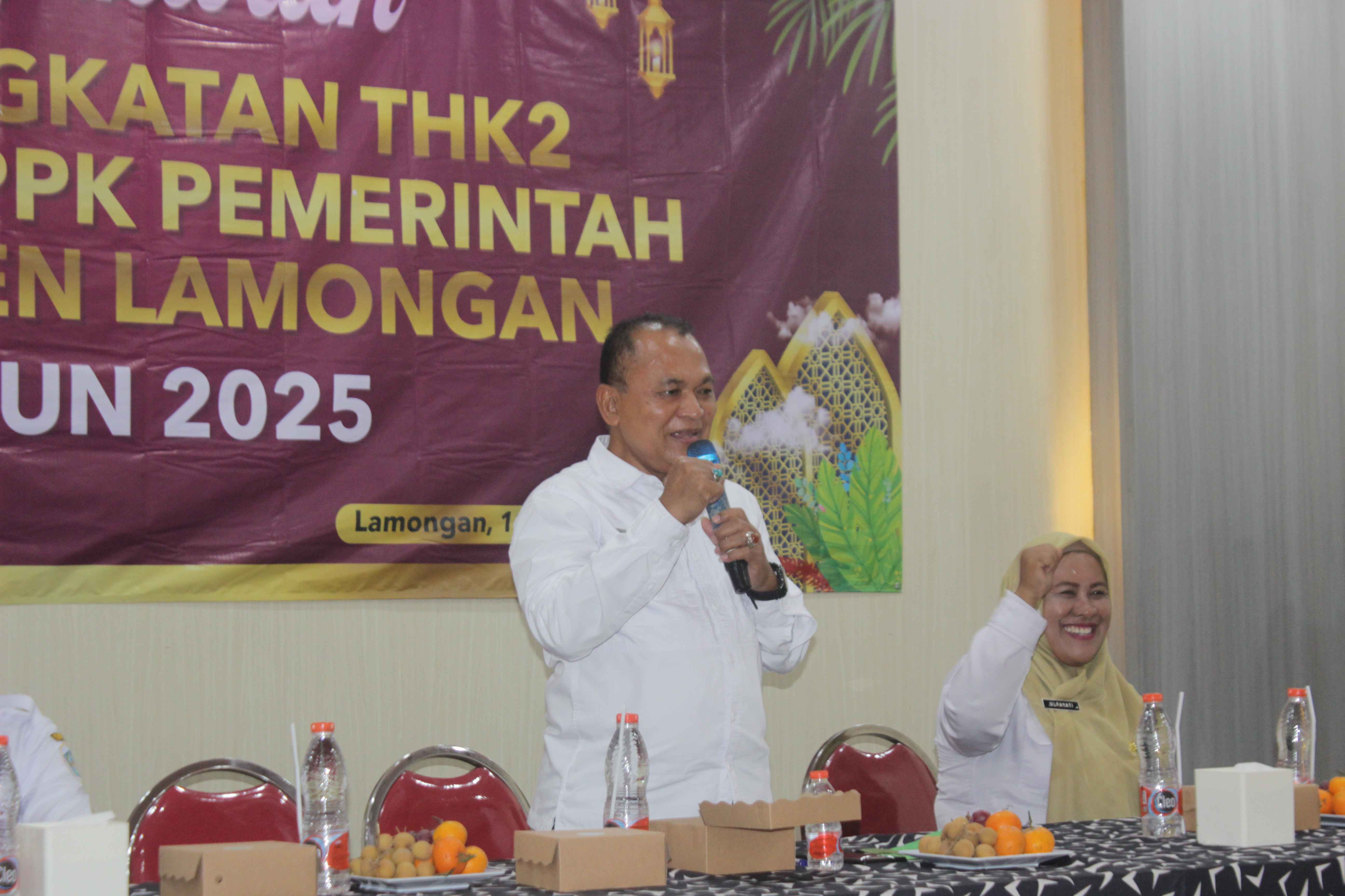 MENGHADIRI TASYAKURAN THK 2 MENJADI PPPK PEMERINTAH KABUPATEN LAMONGAN