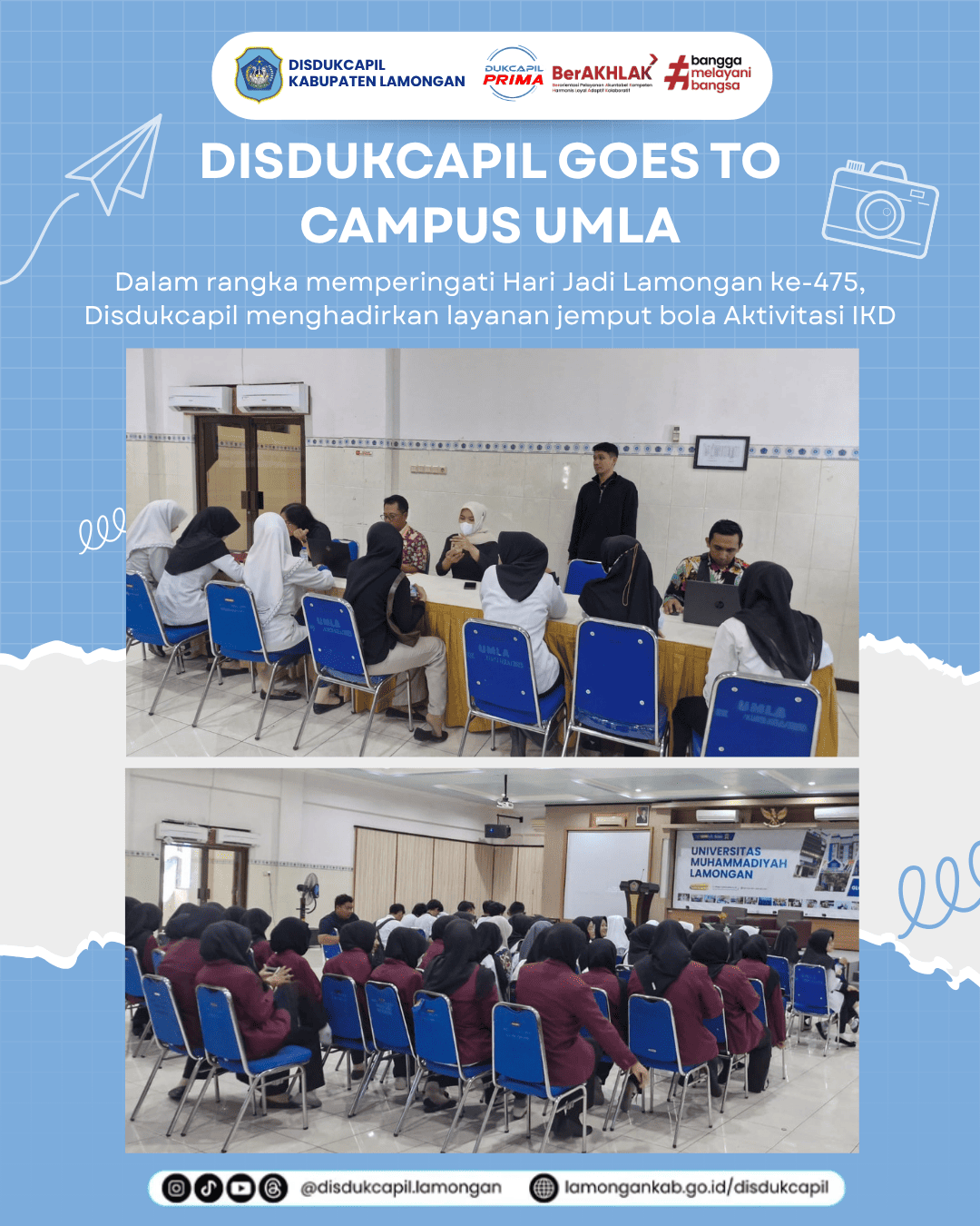 Foto: Mahasiswa UMLA Antusias Ikuti Layanan Aktivasi IKD Program Disdukcapil Goes To Campus