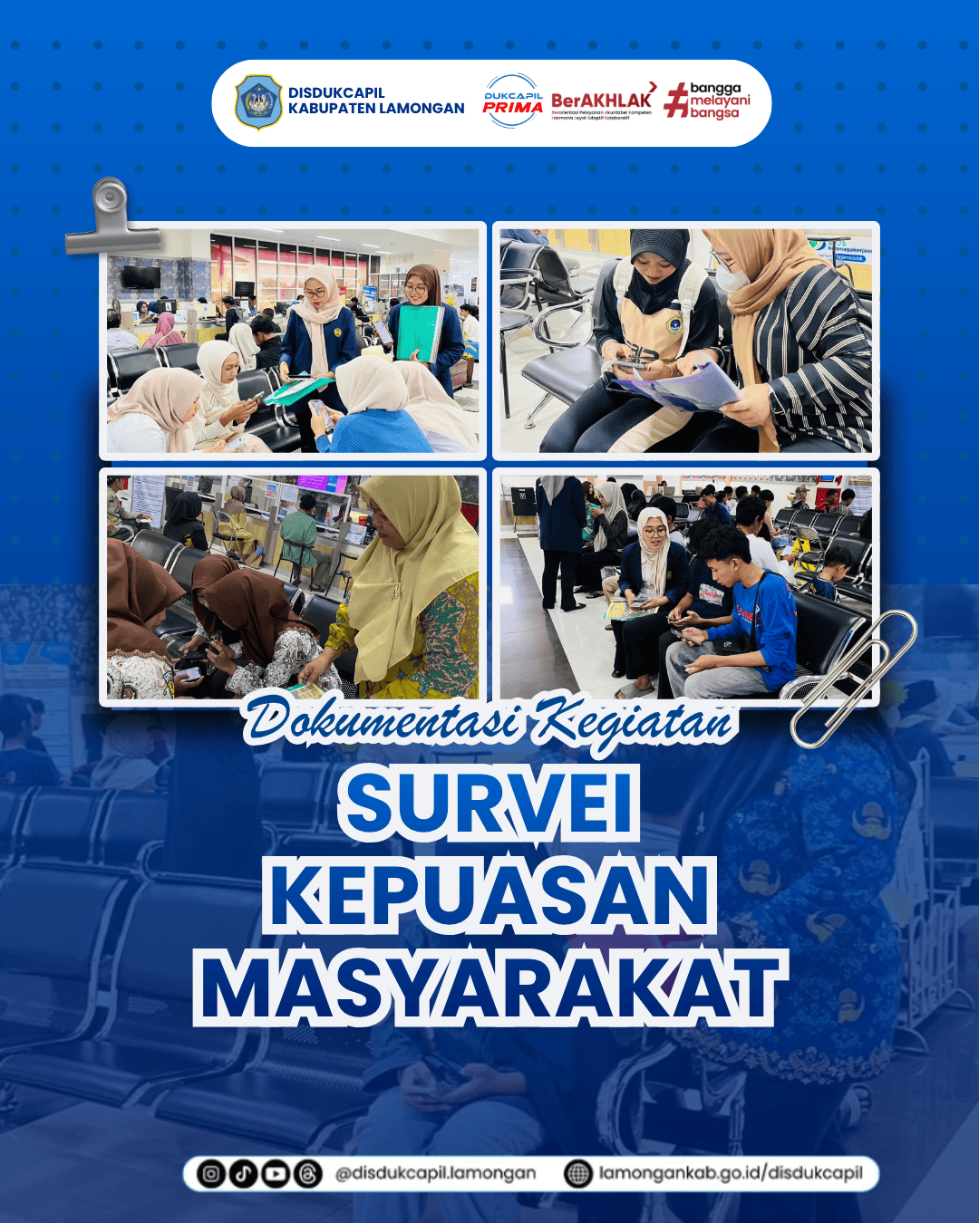 Foto: Tingkatkan Kualitas Pelayanan, Disdukcapil Lamongan Lakukan Survei Kepuasan Masyarakat