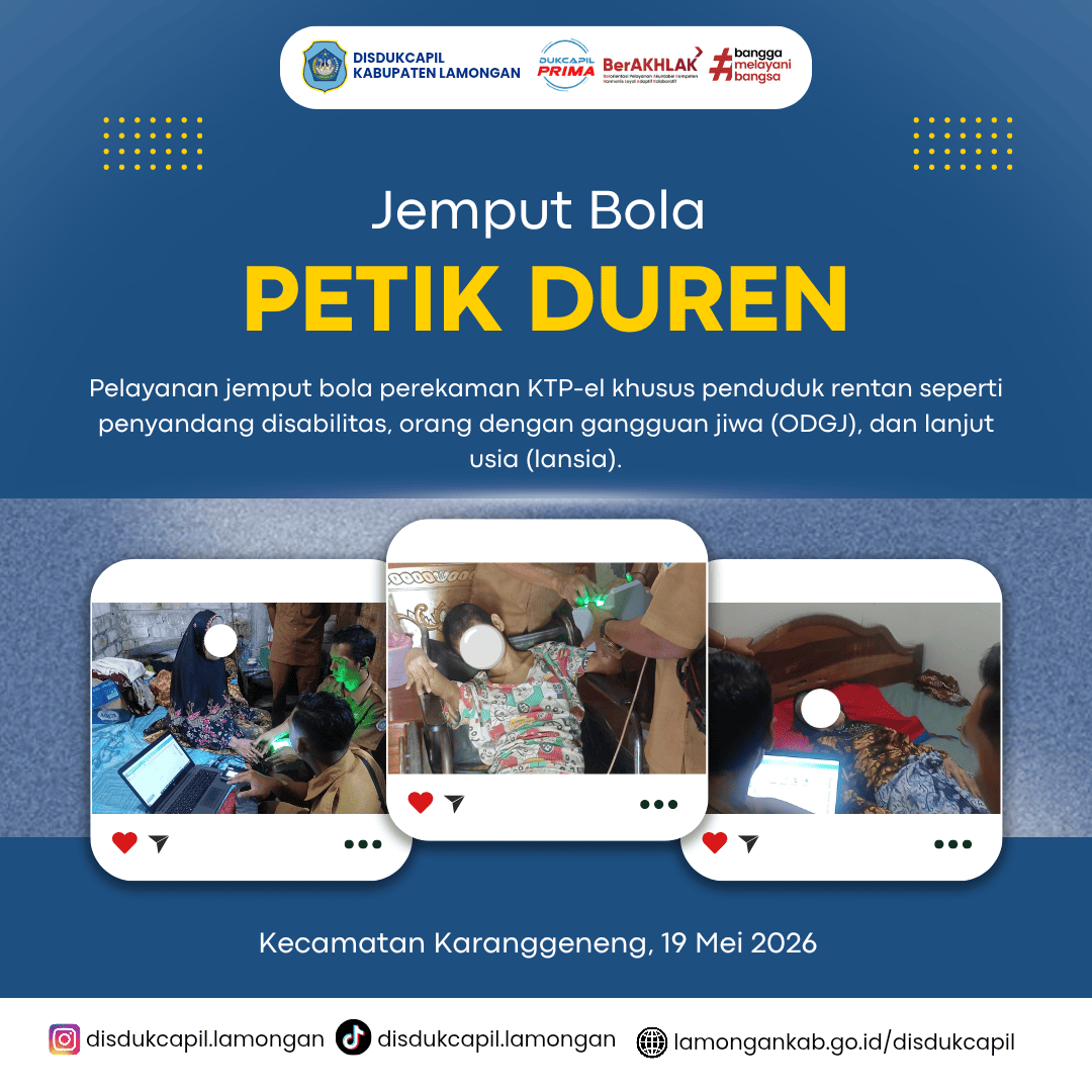 Pelayanan Perekaman KTP-el untuk Penduduk Rentan