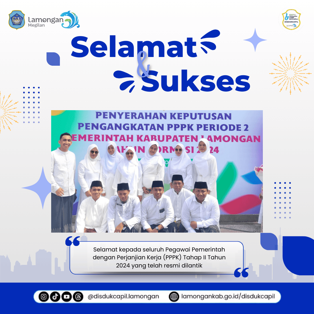 Selamat atas Pelantikan PPPK Tahap II Tahun 2024