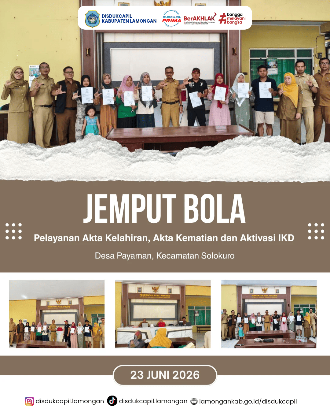 Pelayanan Jemput Bola di Desa Payaman