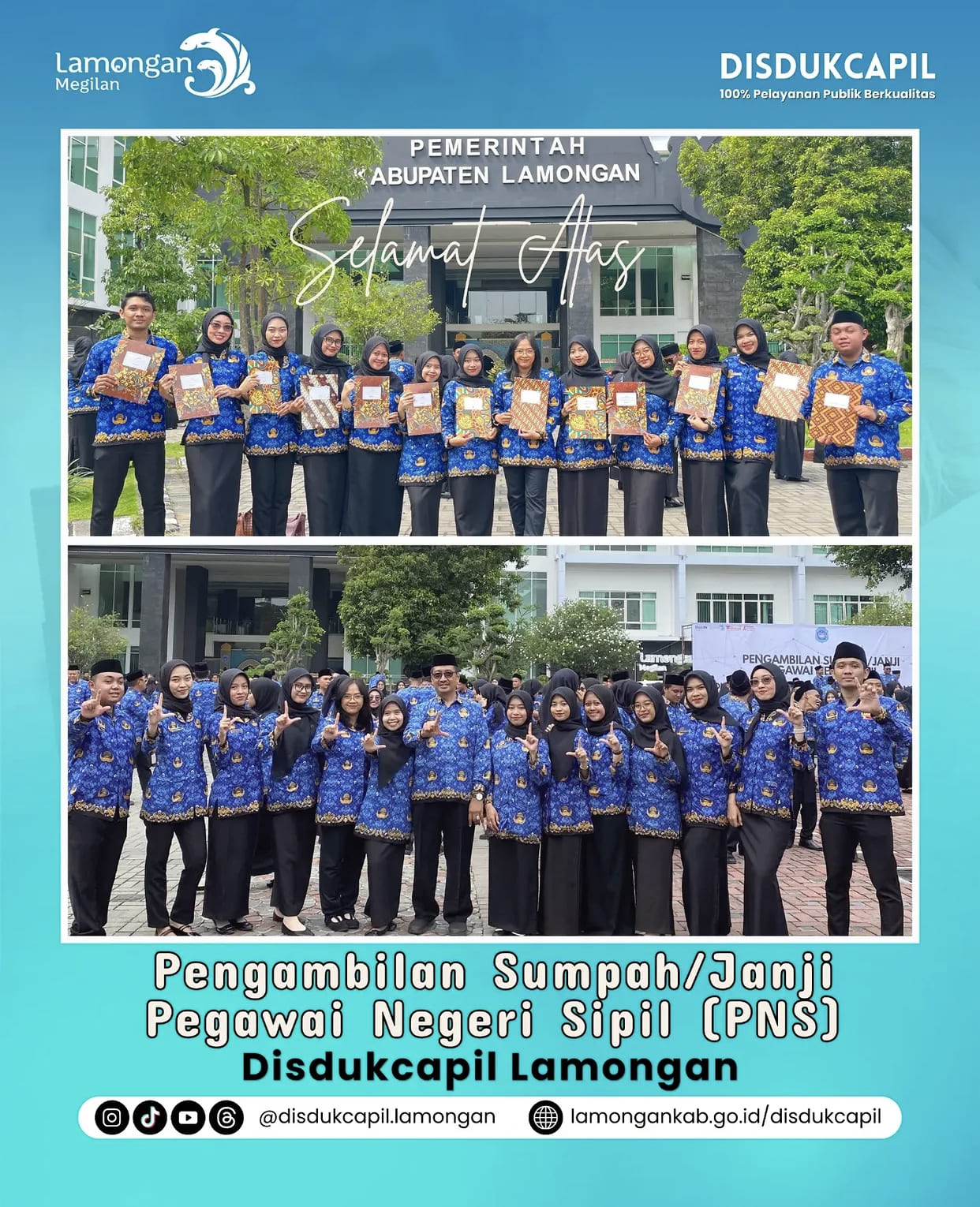 Foto: Selamat dan Sukses Kepada Rekan-Rekan CPNS atas Pelantikan menjadi Pegawai Negeri Sipil