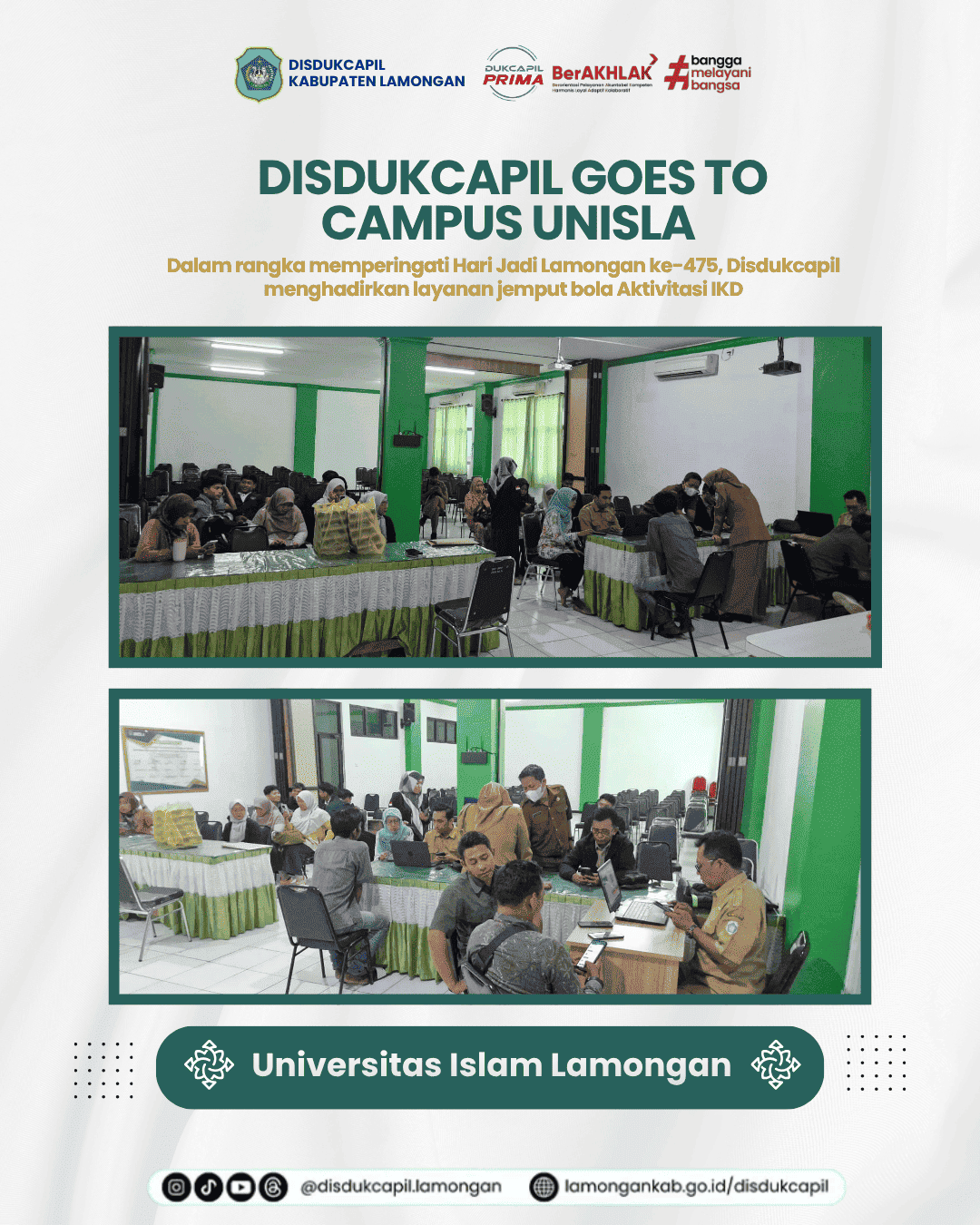 Foto: Disdukcapil Goes To Campus di UNISLA, Dorong Aktivasi IKD bagi Civitas Akademika