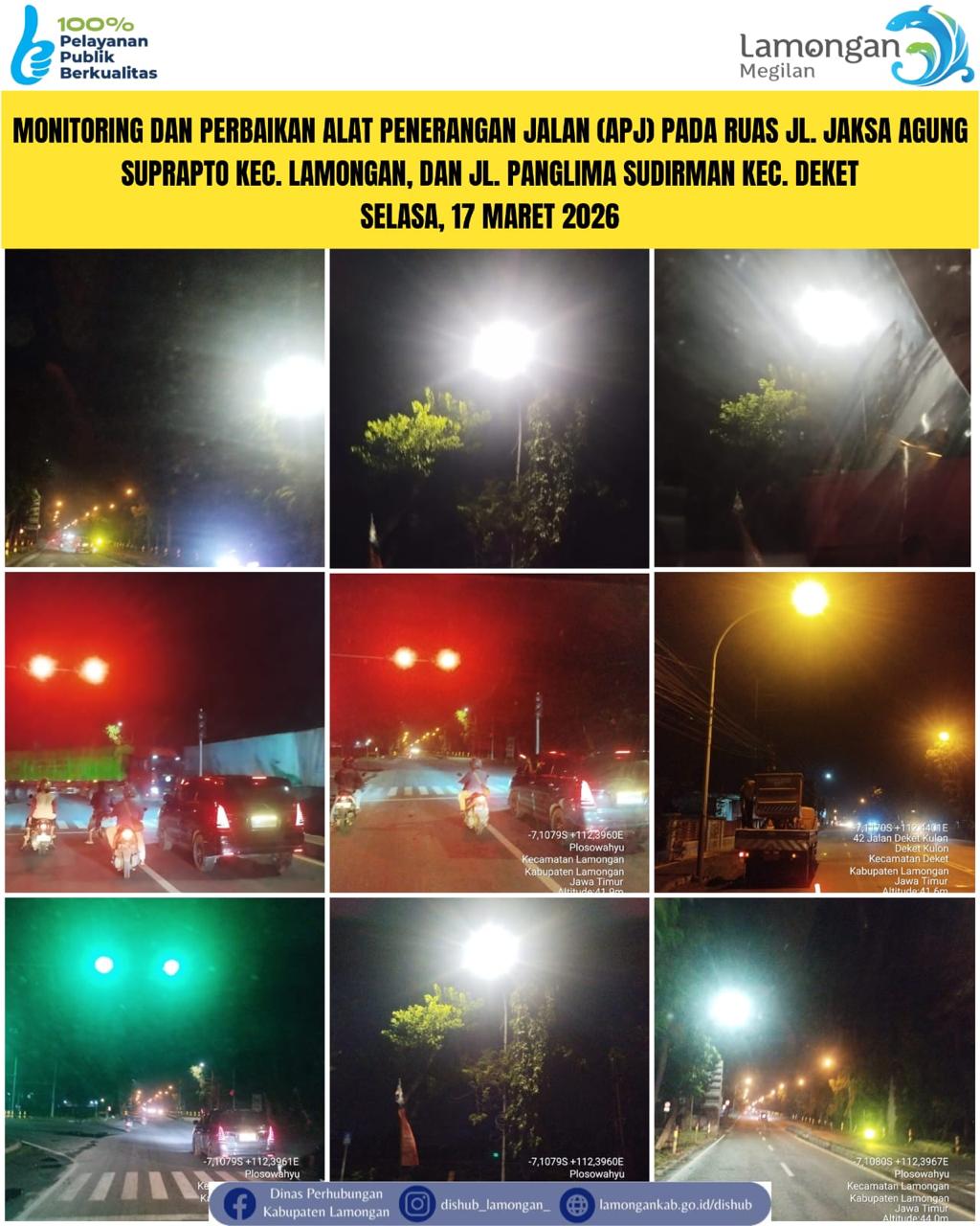 Foto: Pelayanan Langsung pada Masyarakat di Sektor Penerangan Jalan Umum (PJU) di Kecamatan Lamongan & Deket