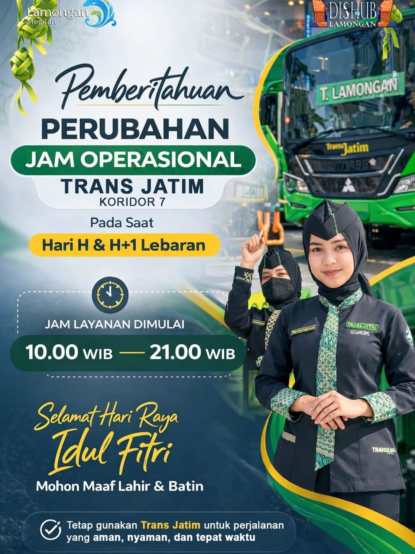 Foto: Layanan Trans Jatim Koridor 7 Tetap Hadir Dengan Penyesuaian Jam Operasional