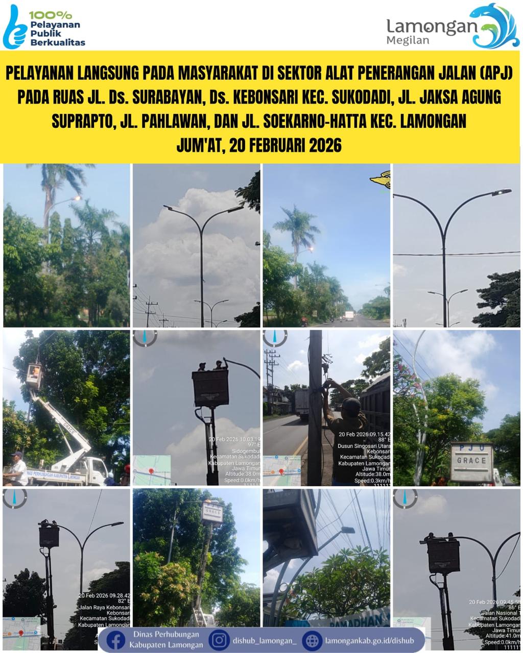 Foto: Pelayanan Langsung pada Masyarakat di Sektor Penerangan Jalan Umum (PJU) di Kecamatan Sukodadi & Lamongan