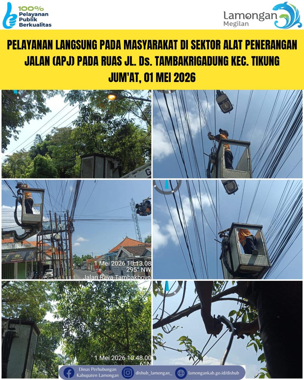 Foto: Pelayanan Langsung pada Masyarakat di Sektor Penerangan Jalan Umum (PJU) di Kecamatan Tikung