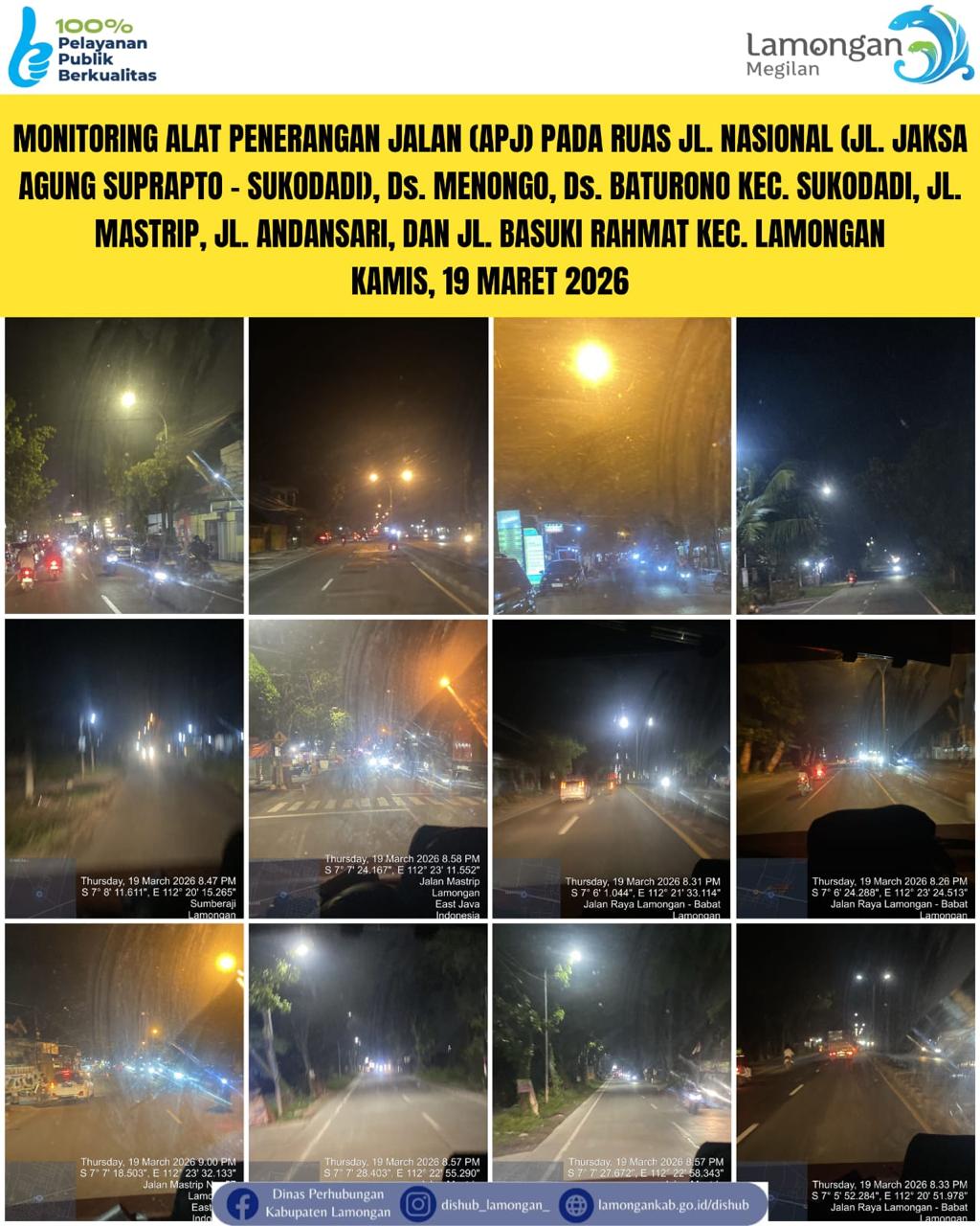 Foto: Pelayanan Langsung pada Masyarakat di Sektor Penerangan Jalan Umum (PJU) di Kecamatan Sukodadi & Lamongan