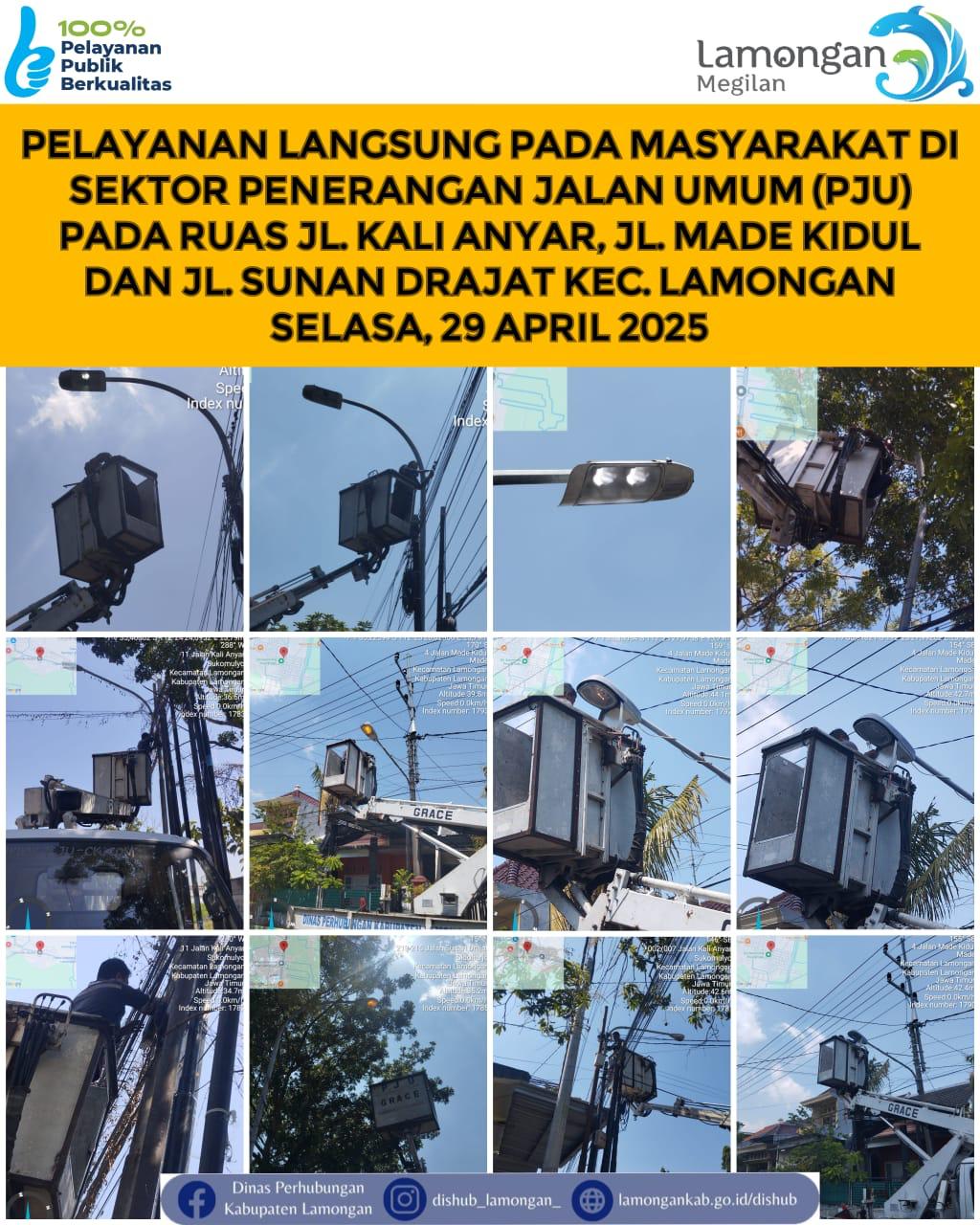 Pelayanan Langsung pada Masyarakat di Sektor Penerangan Jalan Umum (PJU)